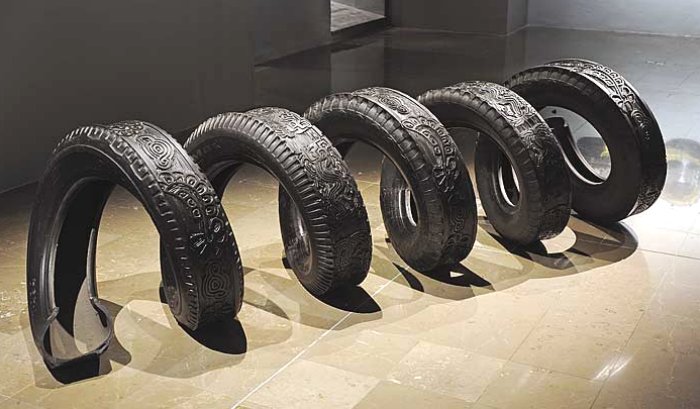 tire sculpture